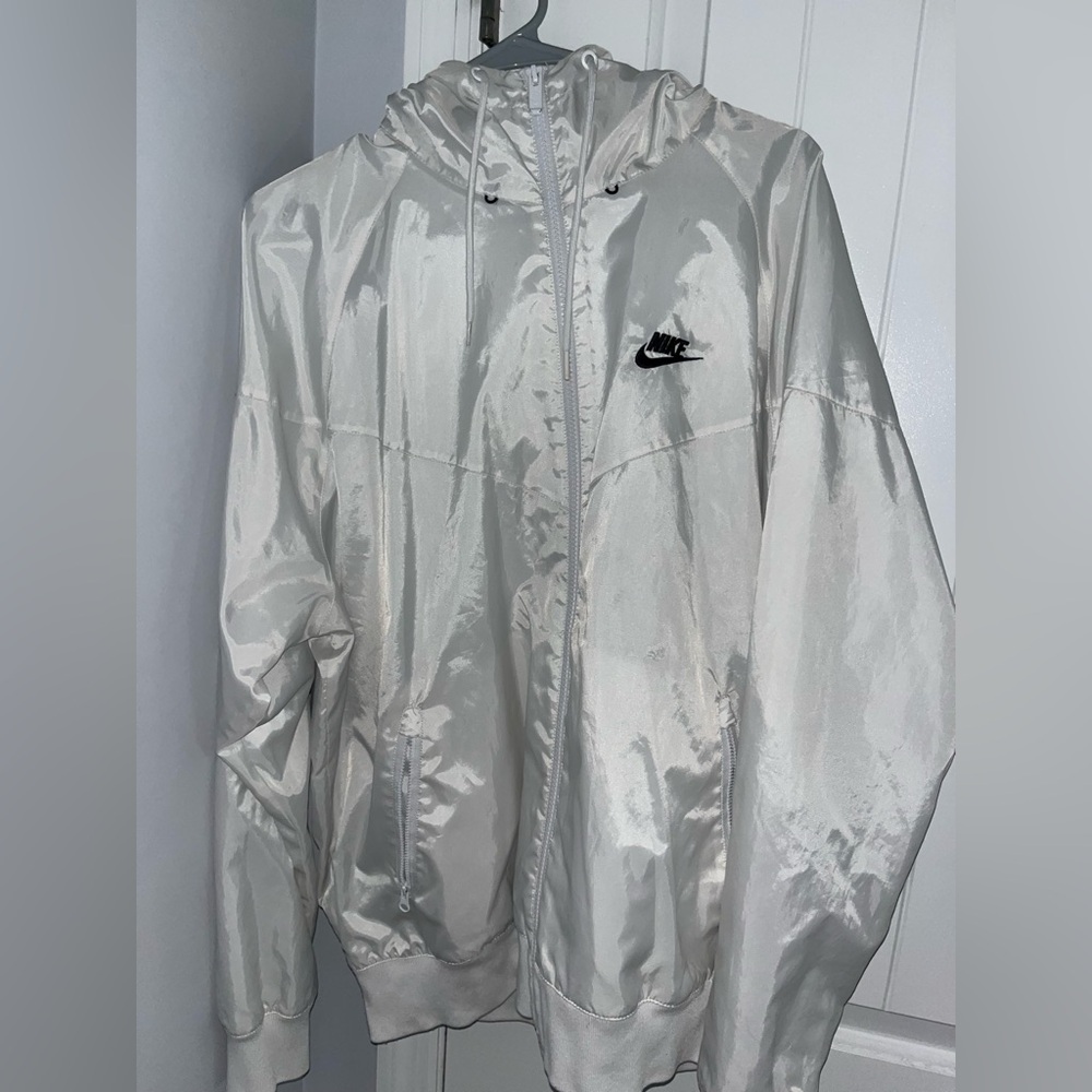 Nike Windbreaker Reflective, Size Large, White